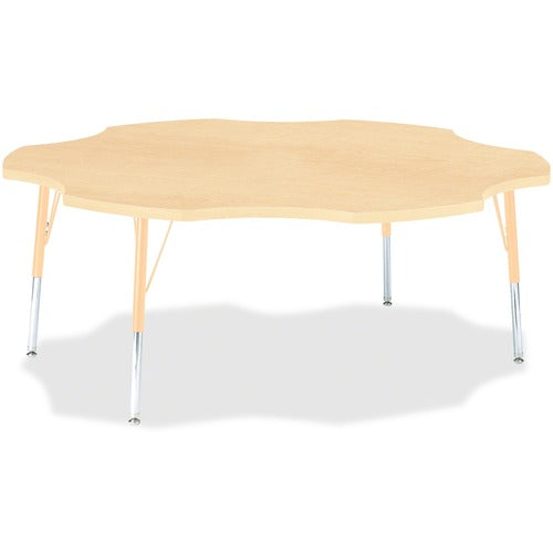 Jonti-Craft JNT6458JCE251 Berries Elementary Maple Laminate Six-leaf Table