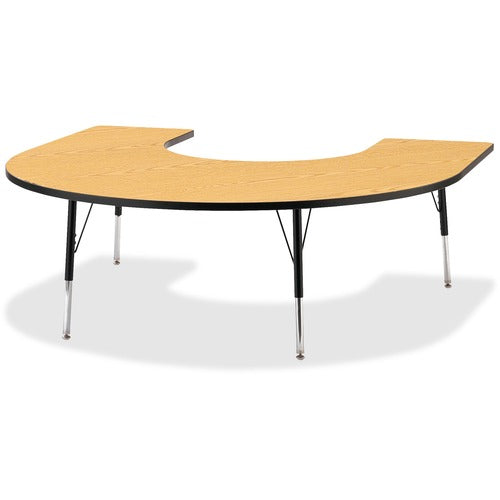 Jonti-Craft JNT6445JCA210 Berries Adult Black Edge Horseshoe Table