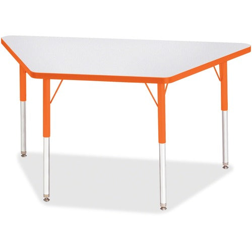 Jonti-Craft JNT6438JCA114 Berries Adult-Size Gray Laminate Trapezoid Table