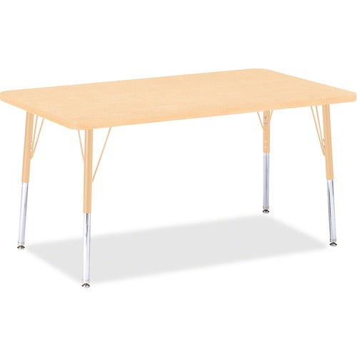 Jonti-Craft JNT6473JCA251 Berries Adult Height Maple Top/Edge Rectangle Table