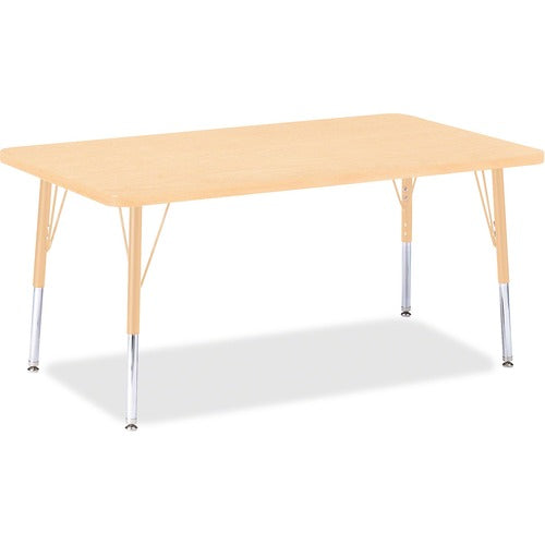 Jonti-Craft JNT6473JCE251 Berries Elementary Maple Top/Edge Rectangle Table