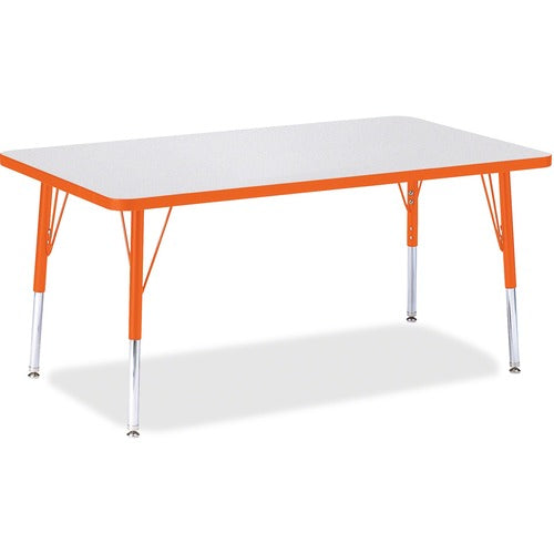 Jonti-Craft JNT6473JCE114 Berries Elementary Height Color Edge Rectangle Table