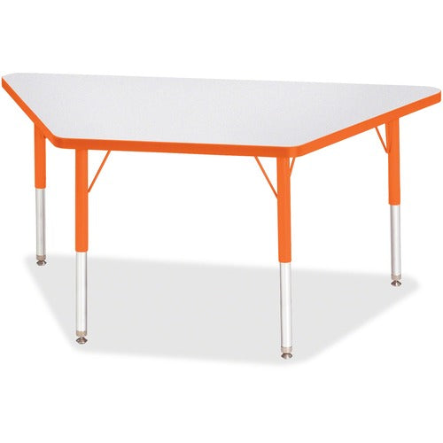 Jonti-Craft JNT6438JCE114 Berries Elementary Height Prism Edge Trapezoid Table
