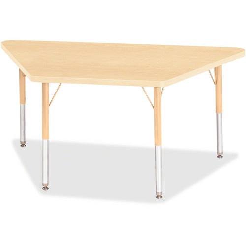 Jonti-Craft JNT6438JCE251 Berries Maple Top Elementary Height Trapezoid Table