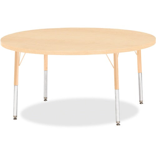 Jonti-Craft JNT6433JCE251 Berries Elementary Height Maple Top/Edge Round Table