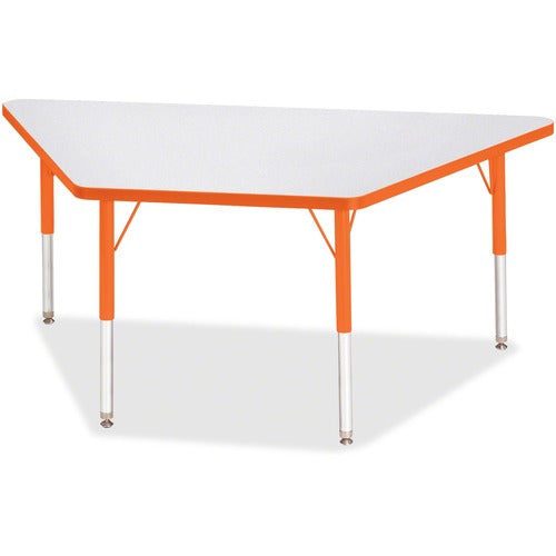 Jonti-Craft JNT6443JCE114 Berries Elementary Height Prism Edge Trapezoid Table