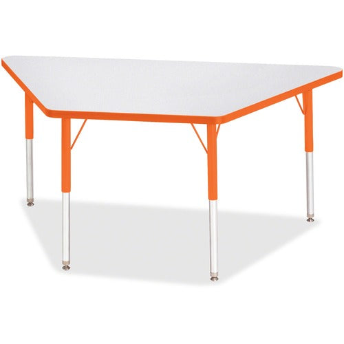 Jonti-Craft JNT6443JCA114 Berries Adult-Size Gray Laminate Trapezoid Table