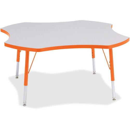 Jonti-Craft JNT6453JCE114 Berries Elementary Height Prism Four-Leaf Table
