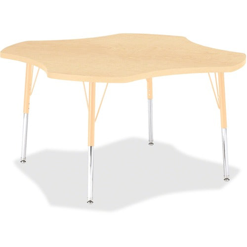 Jonti-Craft JNT6453JCA251 Berries Adult Maple Laminate Four-leaf Table