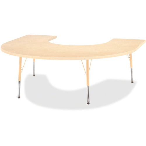 Jonti-Craft JNT6445JCA251 Berries Adult Maple Laminate Horseshoe Table