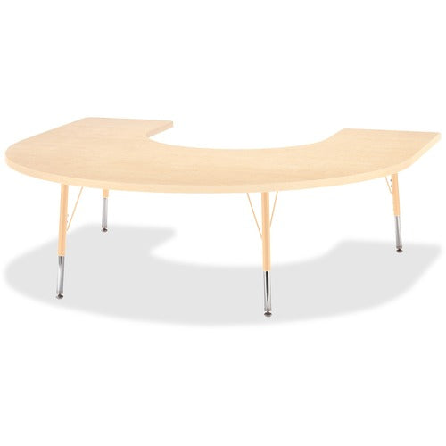 Jonti-Craft JNT6445JCE251 Berries Elementary Maple Laminate Horseshoe Table