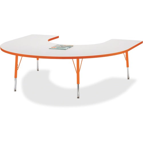 Jonti-Craft JNT6445JCE114 Berries Elementary Height Prism Edge Horseshoe Table