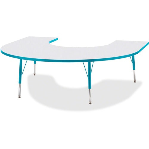 Jonti-Craft JNT6445JCE005 Berries Elementary Height Prism Edge Horseshoe Table
