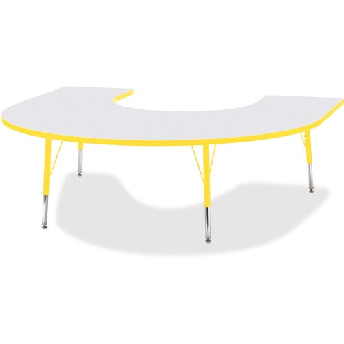 Jonti-Craft JNT6445JCE007 Berries Elementary Height Prism Edge Horseshoe Table