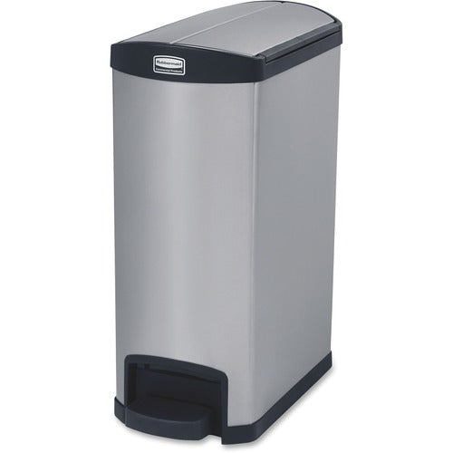 Rubbermaid Commercial RCP1901993 Slim Jim Metal 13G End Step Can