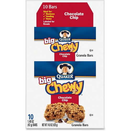 Quaker Oats QKR31565 Chocolate Chip Big Chewy Granola Bar