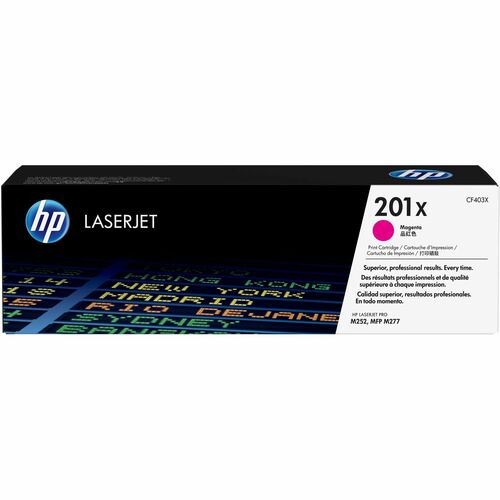 HP HEWCF403X 201X (CF403X) Original High Yield Laser Toner Cartridge - Single Pack - Magenta - 1 Each