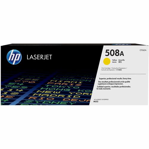 HP HEWCF362A 508A (CF362A) Original Laser Toner Cartridge - Single Pack - Yellow - 1 Each