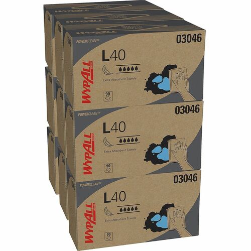 Wypall KCC03046 Power Clean L40 Extra Absorbent Towels
