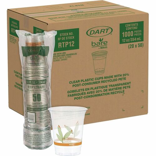 Solo SCCRTP12BARE Bare Eco-Forward 12 oz Cold Cups