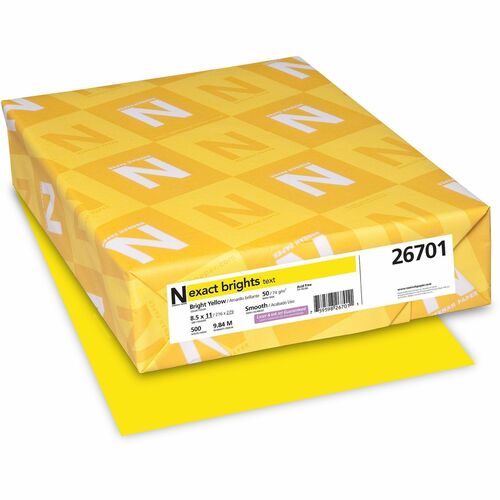 Exact Brights® WAU26701 Smooth Colored Paper - Yellow
