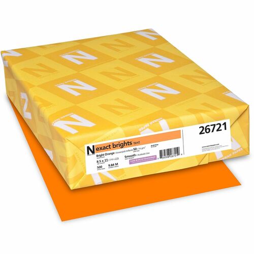 Exact Brights® WAU26721 Smooth Colored Paper - Orange