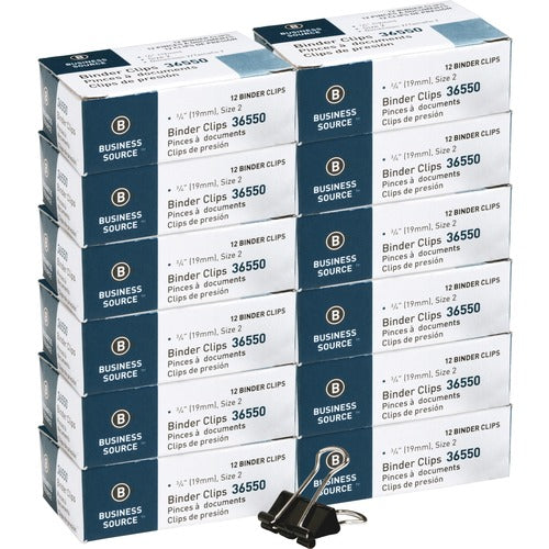 Business Source BSN36550BX Fold-back Binder Clips
