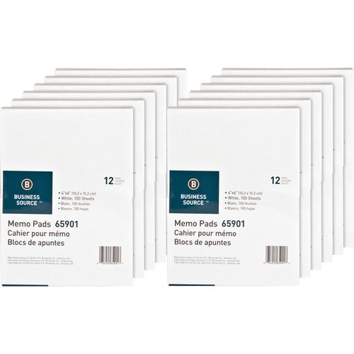 Business Source BSN65901CT Plain Memo Pads