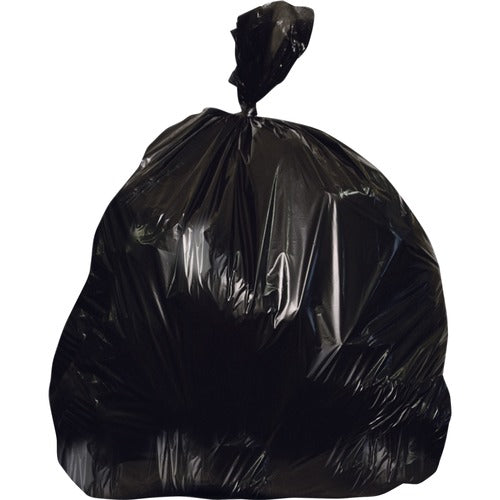 Heritage HERH8647HK Linear Low-Density 0.75Mil Can Liners - 56 Gal - 43" Width X 47" Length X 0.70 Mil (18 Micron) Thickness - Low Density - Black - Linear Low-Density Polyethylene (Lldpe) - 100/Carton - Can, Waste Disposal