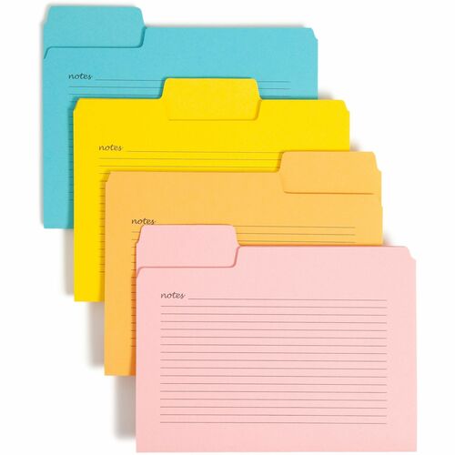 Smead SMD11650 SuperTab 1/3 Tab Cut Letter Recycled Top Tab File Folder