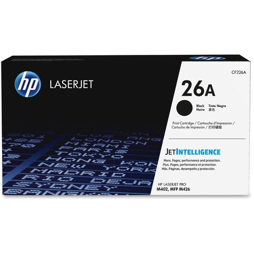 HP HEWCF226A 26A Original Laser Toner Cartridge - Black - 1 Each