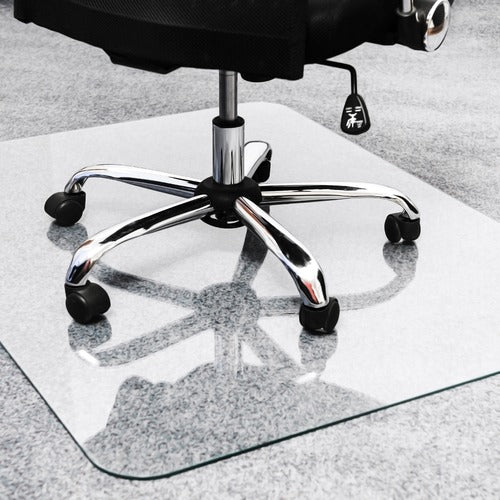 Floortex FLR123648EG Heavy-Duty Glass Chair Mat for Hard Floors & Carpets - 36" x 48"