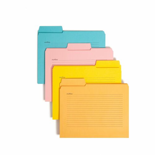 Smead SMD11974 SuperTab 1/3 Tab Cut Letter Recycled Fastener Folder