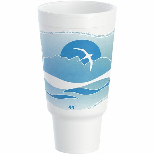 Dart DCC44AJ32H J Cup 44 oz Horizon Design Foam Pedestal Cups