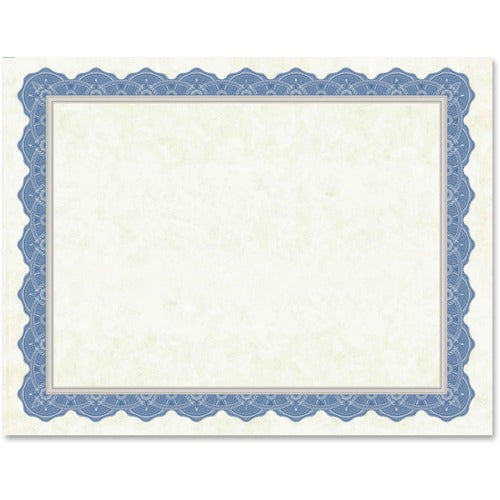 Geographics GEO47849 Drama Blue Border Blank Certificates