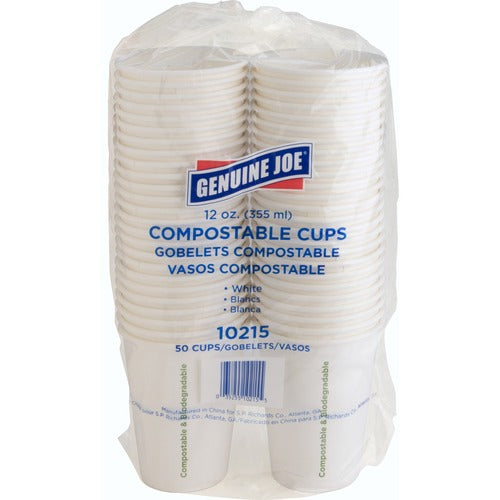 Genuine Joe GJO10215 12 oz Eco-friendly Paper Cups