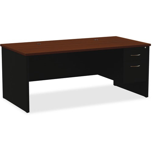 Lorell LLR79143 Fortress Modular Series Right-Pedestal Desk