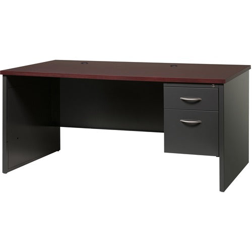 Lorell LLR79146 Fortress Modular Series Right-Pedestal Desk