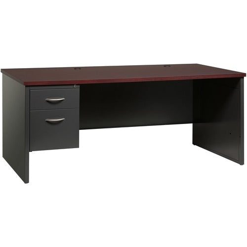Lorell LLR79150 Fortress Modular Series Left-Pedestal Desk