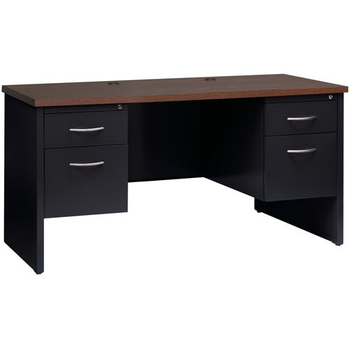 Lorell LLR79159 Fortress Modular Series Double-pedestal Credenza