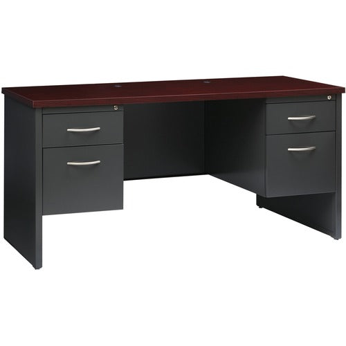 Lorell LLR79160 Fortress Modular Series Double-pedestal Credenza
