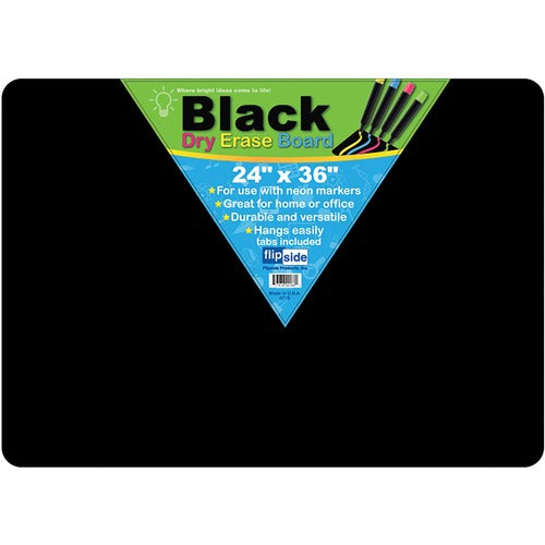 Flipside FLP40088 Black Dry Erase Board