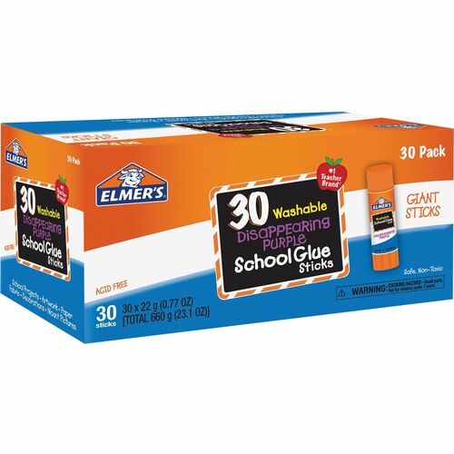 Elmer's EPIE605 Disappearing Purple School Glue Sticks