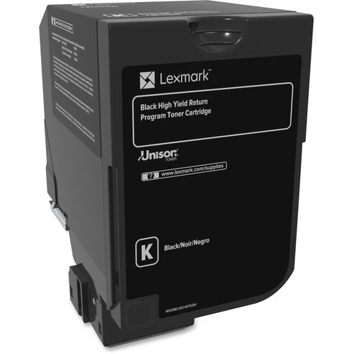 Lexmark LEX74C1HK0 Unison Original Toner Cartridge - Black - Laser - High Yield - 20000 Page