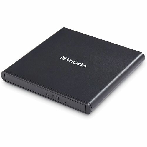 Verbatim VER98938 External Slimline Cd/Dvd Writer - Dvd-Ram/&#177;R/&#177;Rw Support/24X Cd Rewrite/8X Dvd Rewrite - Double-Layer Media Supported - Usb 2.0 - Slimline