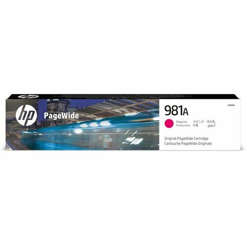 HP HEWJ3M69A 981A (J3M69A) Original Page Wide Ink Cartridge - Single Pack - Magenta - 1 Each