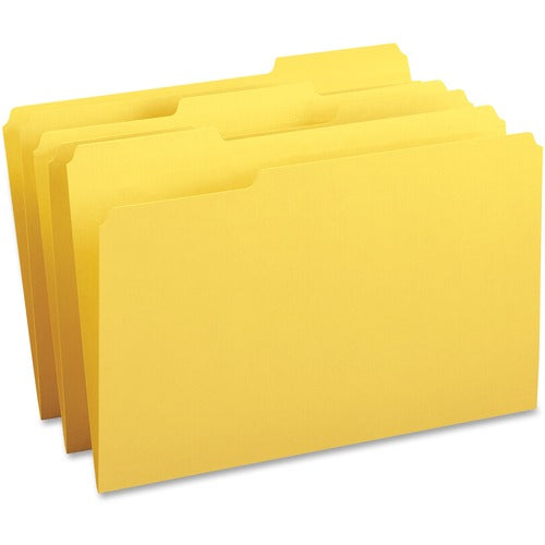 Business Source BSN99722 1/3 Tab Cut Legal Recycled Top Tab File Folder
