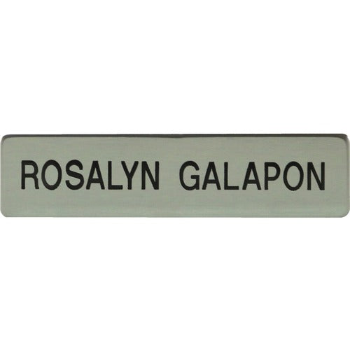 Xstamper XSTJ51 Black Letters/Silver Metal Uniform Badge