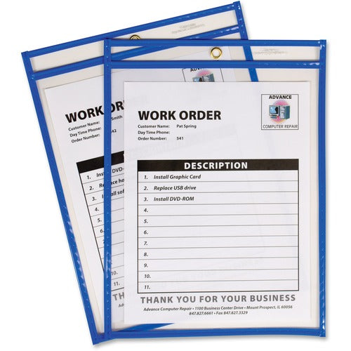 C-Line CLI43915 Neon Colored Stitched Shop Ticket Holders