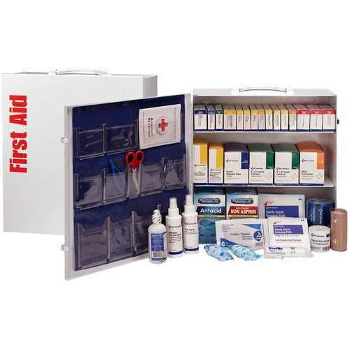 First Aid Only FAO90575 3-Shelf First Aid Cabinet with Medications - ANSI Compliant